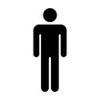male icon vector. human full body sign