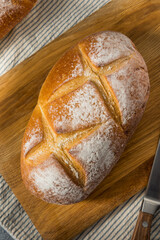 Canvas Print - Homemade French White Bread Loaf