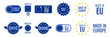 © Vector World - Made In Europe Label. European Quality Sticker Icon. Vector Illustration