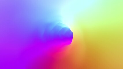 Wall Mural - futuristic infinity neon light colourful tunnel travel animation. seamless looping background.