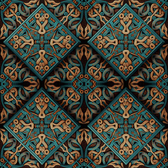 Poster - seamless viking pattern