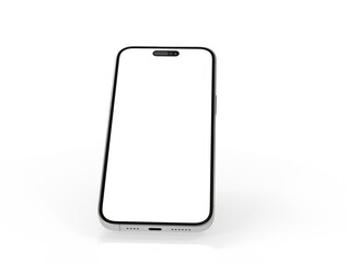 Aufkleber - 3d render illustration hand holding the white smartphone