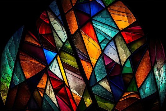 Wall Mural -  - stained glass background