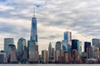 Manhattan Cityscape with One World Trade Center in Background. NYC, USA