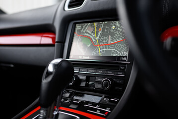 Car Interior GPS Map