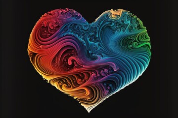 Wall Mural - heart abstract