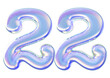 © Chetra168 - 3D Number 22 Generative AI
