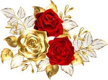 Three Jewelry Roses