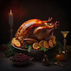 Poster - Very delicious roast turkey