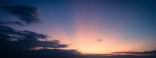 Wall Mural - sunset sky with clouds background	
