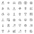 © alekseyvanin - Motivation process line icons set