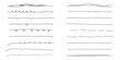 © blagorodez - Set of artistic pen brushes.Doodles, ink brushes.Set of vector grunge brushes. Collection of strokes of markers. Set of wavy horizontal lines