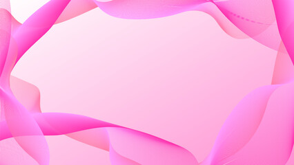 Wall Mural - Soft pink abstract background with wavy shapes. Pink Gradient background vector.