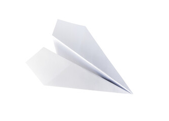 Wall Mural - Paper plane origami isolated on a white background