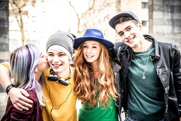 Wall Mural - Teenagers portrait