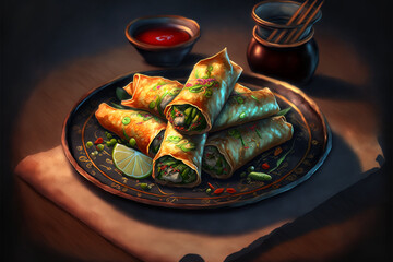 Sticker - Spring Rolls Two