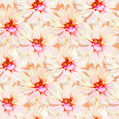 Vector pattern flower peony. Flowers illustration. Peony bud.
