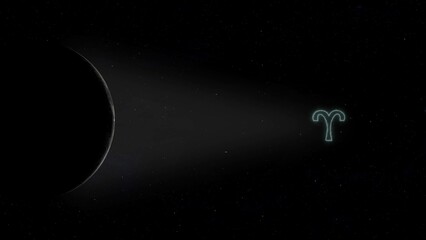 Wall Mural - new moon in aries