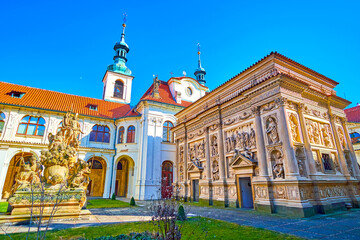 Canvas Print - Loreta Chapel in the cloister of Loreta of Prague complex, Czechia