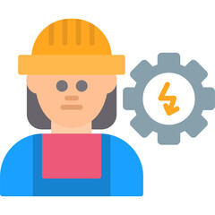 Wall Mural - Electrical Engineer Icon