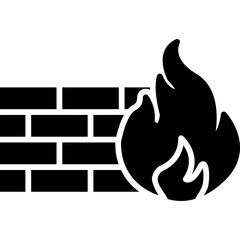 Wall Mural - Firewall Icon