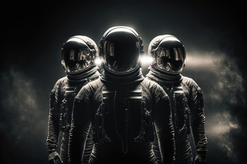 Sticker - astronauts on another planet made with generative ai