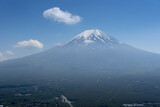 Fototapeta  - Mount Fuji mountain, Japan snow capped with clear blue sky.