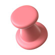 © Annas - push pin cute element 3d render red color