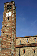 Fototapete - Agliate, Brianza: medieval church of SS. Pietro e Paolo