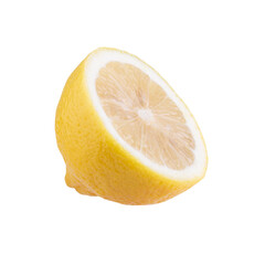 Sticker - yellow lemon isolated on alpha background