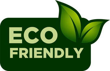 Wall Mural - Eco friendly Healthy natural product label logo design