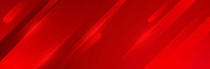 Wall Mural - red banner background