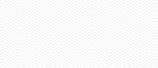 Canvas Print - Seamless line pattern on white background. Modern chevron lines pattern for backdrop and wallpaper template. Simple lines with repeat texture. Seamless chevron background, vector illustration