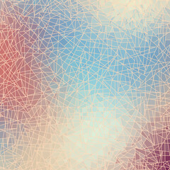 Poster - Geometric abstract pattern in low poly style.