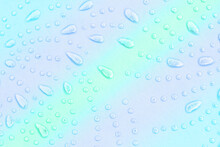 Aqua Splatter Drops And Swirl Abstract Background