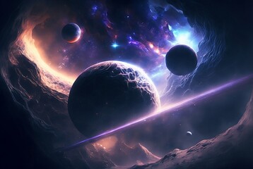 planets in space