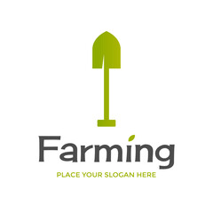 Wall Mural - Letter I farm vector logo template. Suitable for nature and agriculture company.