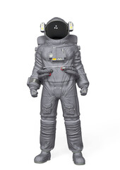 Wall Mural - astronaut is standing up like a hero