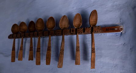 traditional Romanian wooden spoons