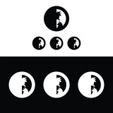 Fototapeta Dinusie - Bull animal vector logo design . Bull icon . Bull silhouette 