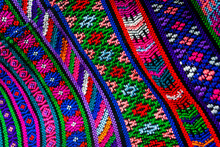Handmade Textile Detail Made By Guatemalan Artisan In Central America, Colorful Detail Full Of Tradition And Culture, Colonial History, Mayan Cosmovision. 