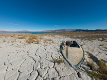 Sunken Boat In Lake Mead Area