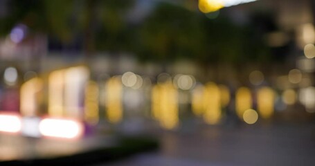 Wall Mural - Bokeh of the city in the evening