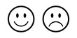 © ValGraphic - Happy and sad smiley faces