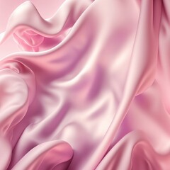 pink silky fabric, background, fabric folds, luxurious pink satin