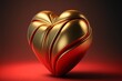 Magnificent golden heart
