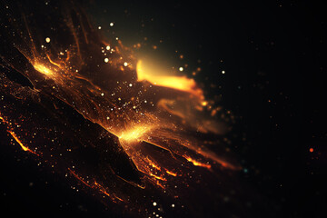 gold dust abstract art, background