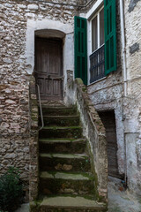 Wall Mural - a historic medieval Italian town