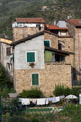 Wall Mural - a historic medieval Italian town