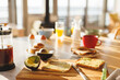 © Wavebreak Media - Close up of breakfast on countertop in kitchen